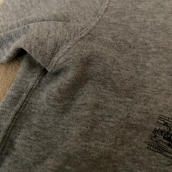 Hokusai Blue: Grey Crewneck Sweater - Picture 2 of 4